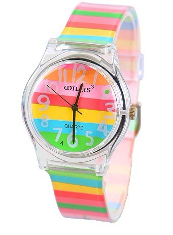 Reloj deportivo de estudiante con rayas y movimiento de cuarzo - Image 5
