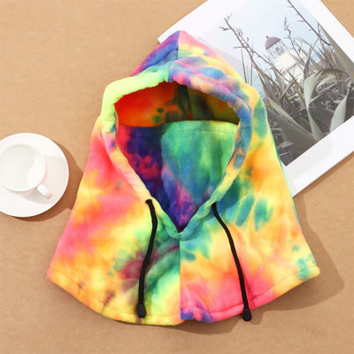 Pasamontaña Térmico Polar Fleece Tie-Dye para Esquí de Montaña