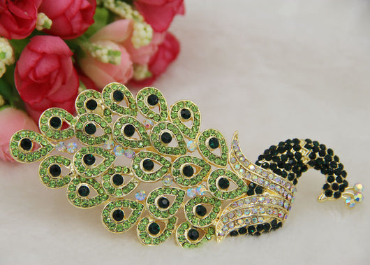 Broche Pavo Real Elegante para Chal y Accesorios - Image 2