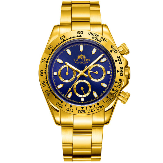 Reloj Automático Mecánico Multifunción Luminoso Azul Hielo para Hombre - Image 19