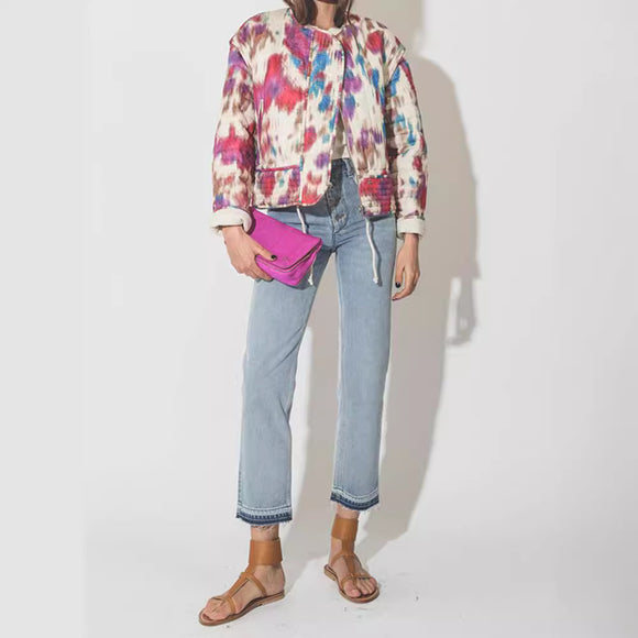 Chaqueta Corta Teñida a Mano - Top Versátil y Personalizado