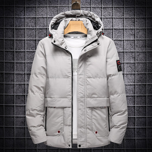 Chamarra de Invierno Acolchada con Plumón para Hombre - Image 10