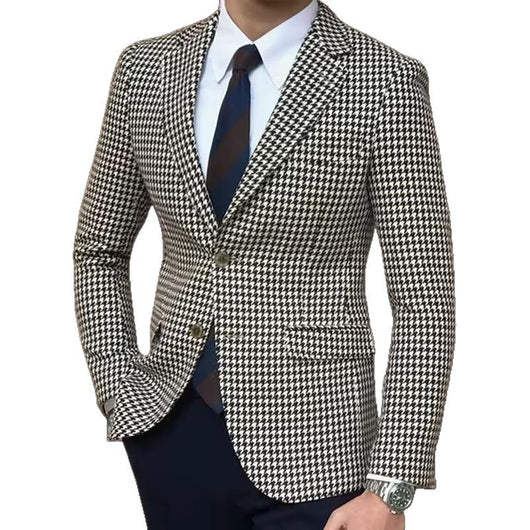 Traje Slim Fit Entallado con Patrón Pata de Gallo - Image 5