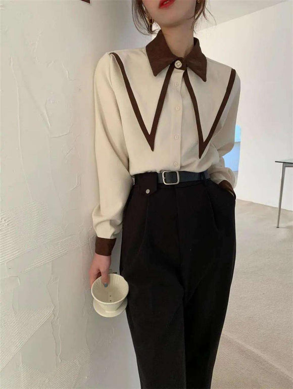 Blusa Fresca de Manga Corta con Cuello Cuadrado para Mujer