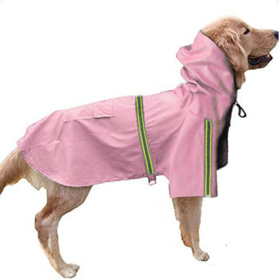 Poncho Impermeable Reflectante para Perros Grandes - Protección Total en Lluvia - Image 9