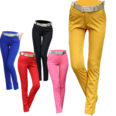 Pantalones Casuales Slim Stretch de Talle Medio