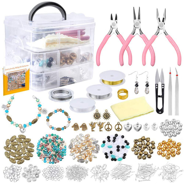 Set de Cuentas de Cristal Acrílico con Forma de Perla para Elaboración de Joyas