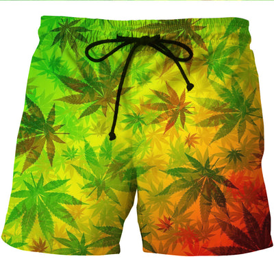 Shorts de Playa Hombre Secado Rápido Estampado Cáñamo - Image 6