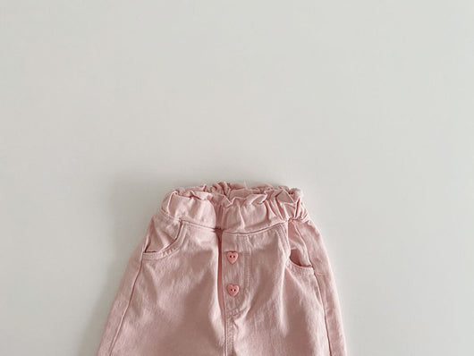 Pantalones Anchos de Niña con Detalle de Encaje y Oreja Retro - Moda Casual Primavera - Image 14