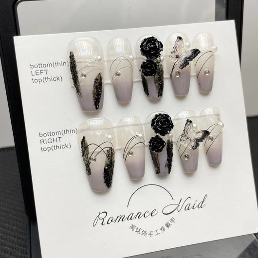Pegatinas de Uñas Removibles Serie Camellia - Diseño Blindado - Image 11