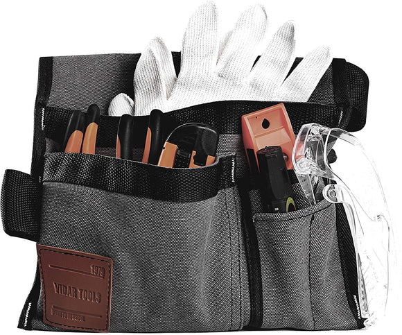 Bolsa de Cintura Canvas con Múltiples Bolsillos para Jardinería
