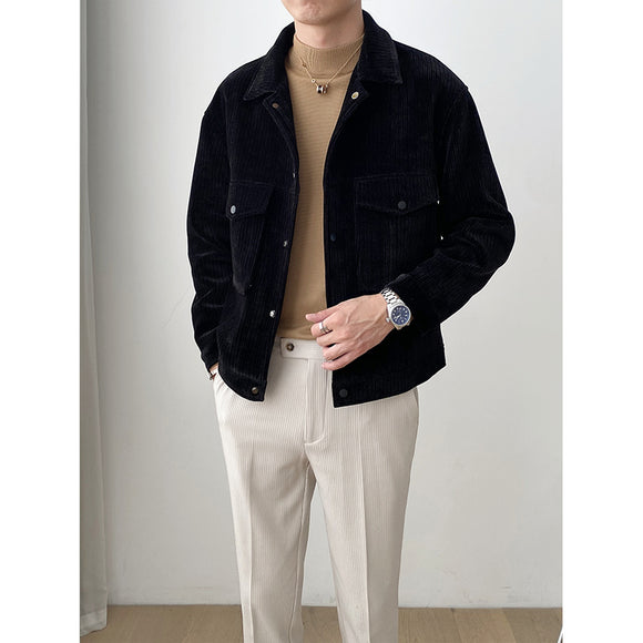 Chaqueta de Pana para Hombre - Abrigo Casual Cálido