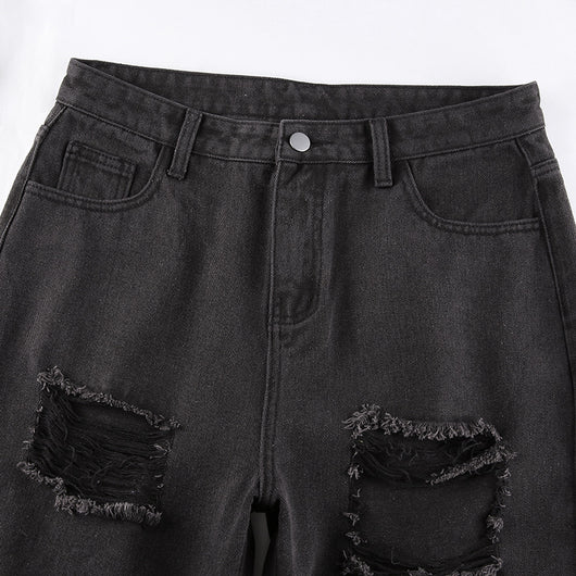 Jeans Casual Rotos con Bordes Crudos para Mujer - Estilo Trendy y Sexy - Image 16