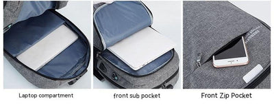 Mochila Empresarial con Carga USB - Diseño Casual y Funcional - Image 10
