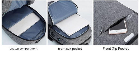 Mochila Empresarial con Carga USB - Diseño Casual y Funcional - Image 10