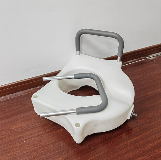 Asiento Elevador para Inodoro Ajustable - Cojín Elevado para Adultos Mayores