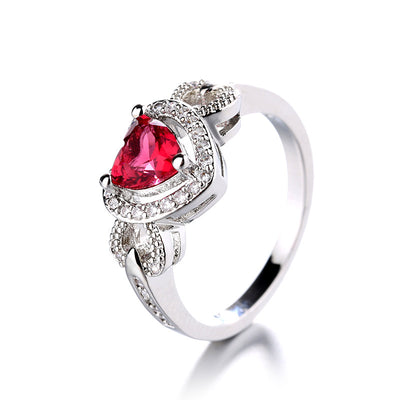 Pulsera Personalizada Anillo Corazón Rojo para Boda - Image 5