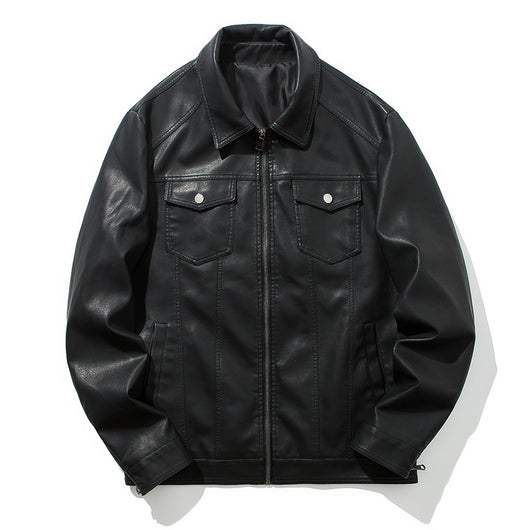 Chaqueta de Cuero para Motocicleta Ouma - Estilo Casual Juvenil - Image 3