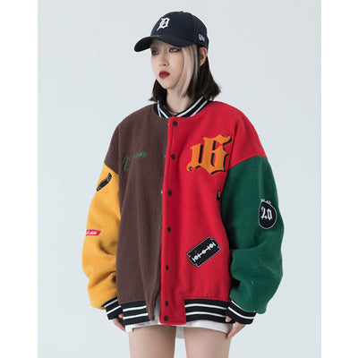 Chaqueta Universitaria Retro de Lana de Cordero para Mujer - Image 12
