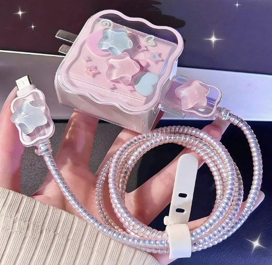 Protector de Cable para Teléfono con Diseño de Estrella Cartoon - Image 8