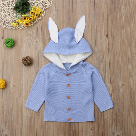 Cardigan Bebé Niña con Orejas de Conejo - Manga Larga Suave - Image 8