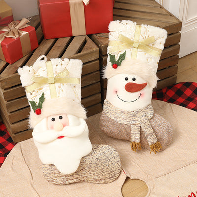 Calcetines Navideños Estilo Nórdico Blanco - Image 6