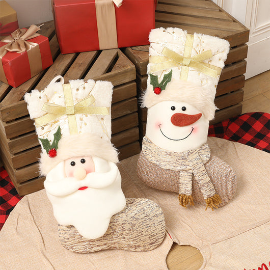 Calcetines Navideños Estilo Nórdico Blanco - Image 6