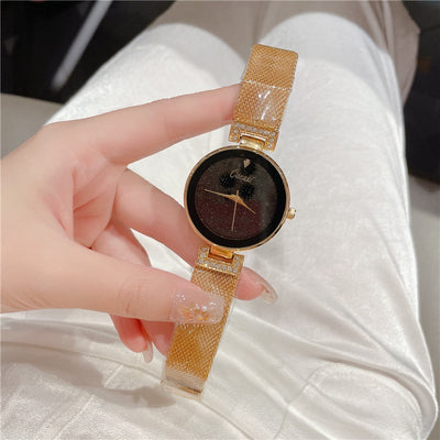 Reloj de Cuarzo Resistente al Agua con Malla Cielo Estrellado - Image 8