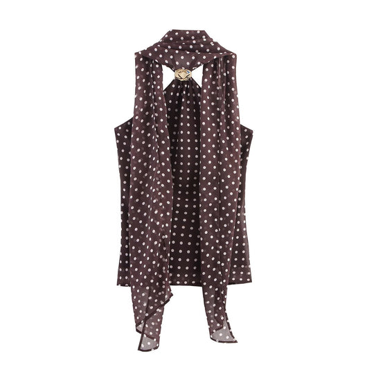 Blusa Escotada Lunares