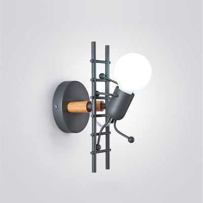 Lámpara LED Retro Escalera de Hierro Forjado Diseño Creativo - Image 6