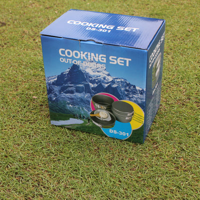 Juego de Utensilios de Cocina Portátil Antiadherente para Camping y Senderismo - Image 5