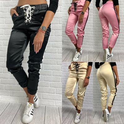 Pantalones Trendy con Costuras de Contraste