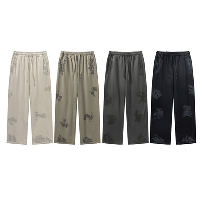 Pantalones Casuales Juveniles Teñidos con Barro - Image 4