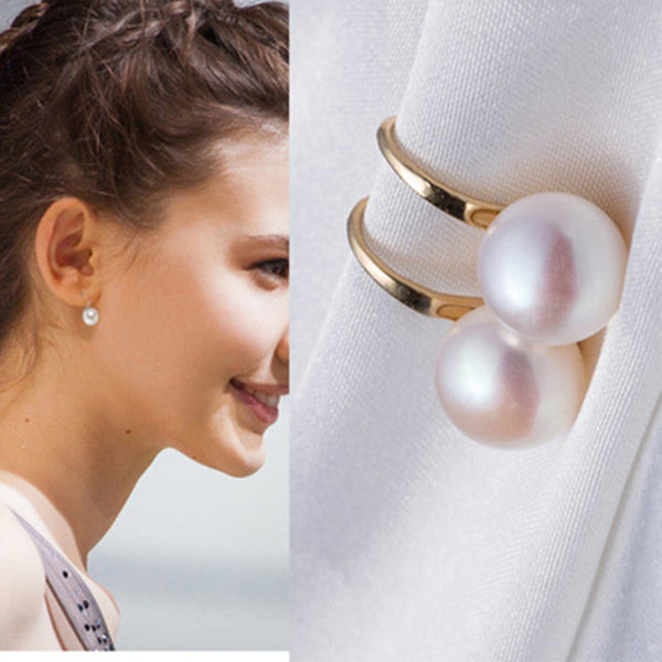 Aretes de Perlas Micro Engarzadas