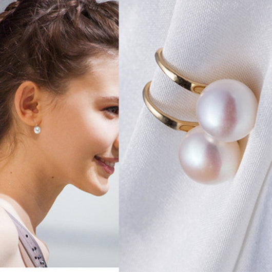 Aretes de Perlas Micro Engarzadas
