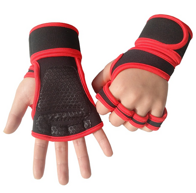 Guantes de Levantamiento de Pesas Antideslizantes de Medio Dedo - Image 7