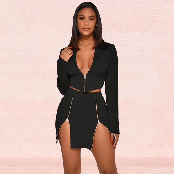 Traje Ejecutivo Escotado para Mujer - Diseño Europeo - Image 16