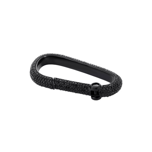 Llavero para Hombre Negro Elegante con Circonita Brillante - Image 5