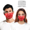 Mascarilla Protectora Navideña con Estampado de Pelaje Verde