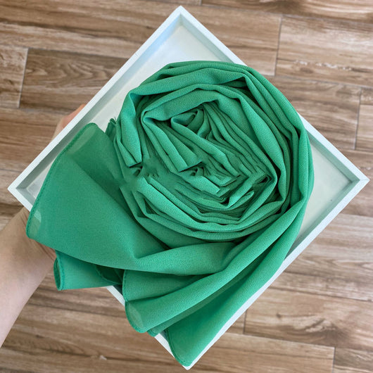 Pañuelo Hijab de Gasa Perlada Liso para Mujer - Image 49