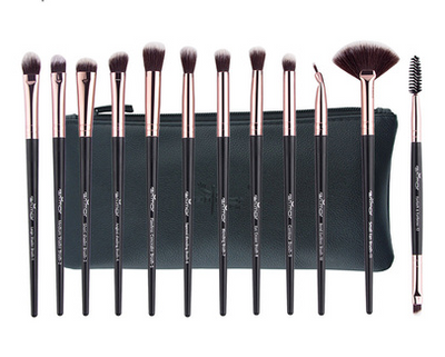 Set de 12 Brochas de Maquillaje Profesional - Sombras, Iluminador y Cejas - Image 5