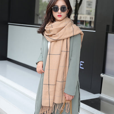 Chal de Invierno Tipo Cachemira para Mujer - Versátil y Abrigador - Image 14