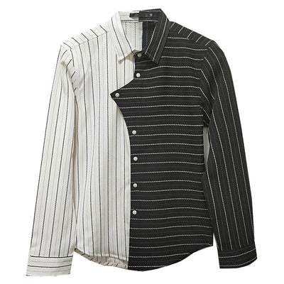 Camisa Casual Hombre Contraste de Colores Estilo Británico - Image 7