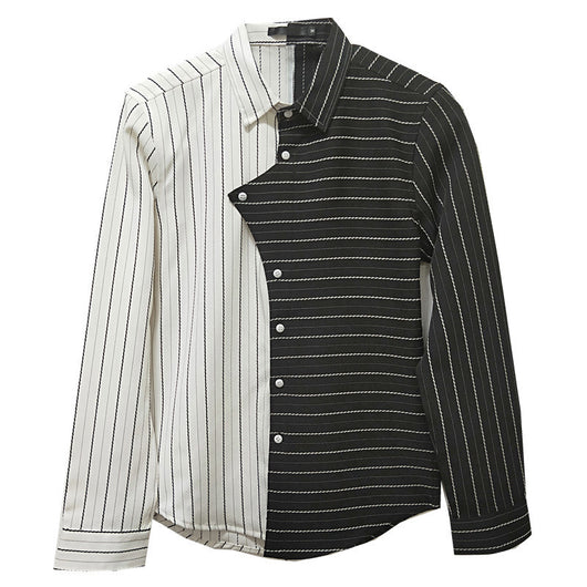 Camisa Casual Hombre Contraste de Colores Estilo Británico - Image 7