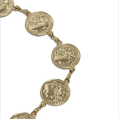 Cadena de Cintura Larga con Dije de Moneda - Accesorio Metálico Elegante para Mujer - Image 4