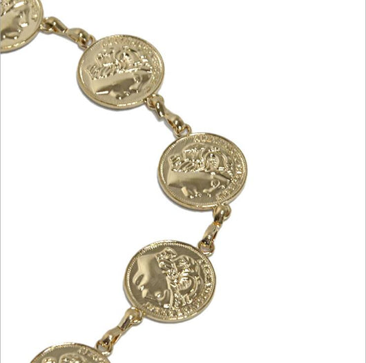 Cadena de Cintura Larga con Dije de Moneda - Accesorio Metálico Elegante para Mujer - Image 4