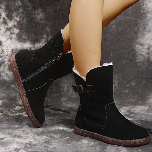 Botas para Mujer en Terciopelo Elegante - Image 4