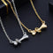 Collar con Dije de Hueso para Perro Adornado con Diamantes
