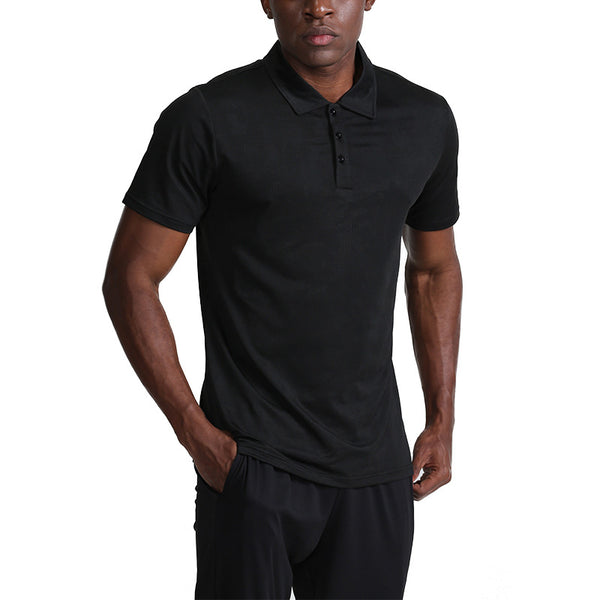 Camisa Transpirable de Solapa en Colores Lisos