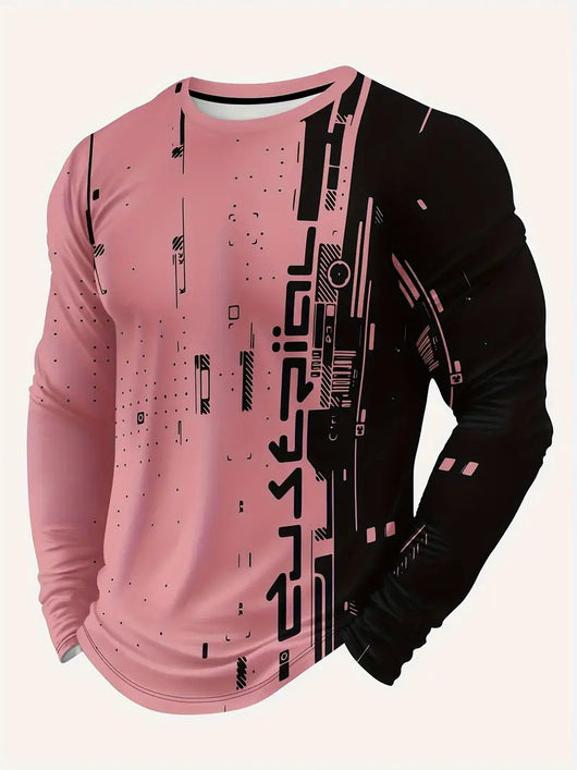 Camiseta Manga Larga Hombre Estilo Trendy Primavera Otoño - Image 25